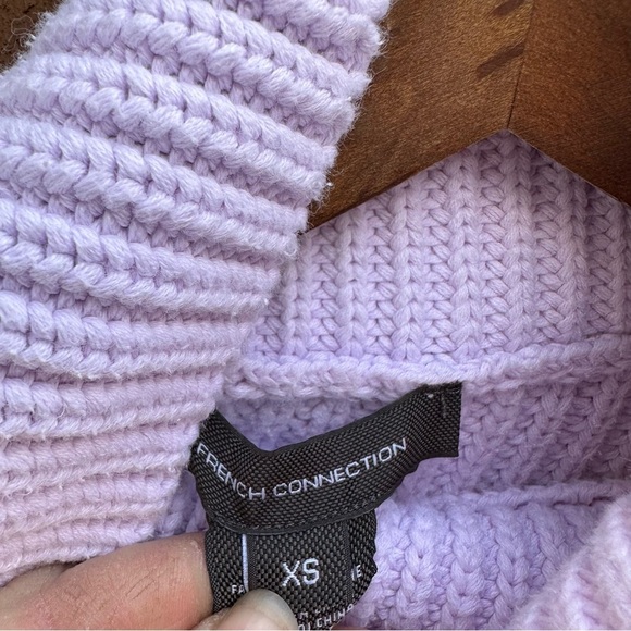 French Connection | Size XS Lavender Cableknit Sweater - Picture 9 of 14